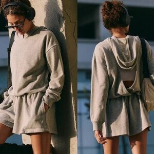 BNWOT Free People Movement Such a Flirt Hooded Romper